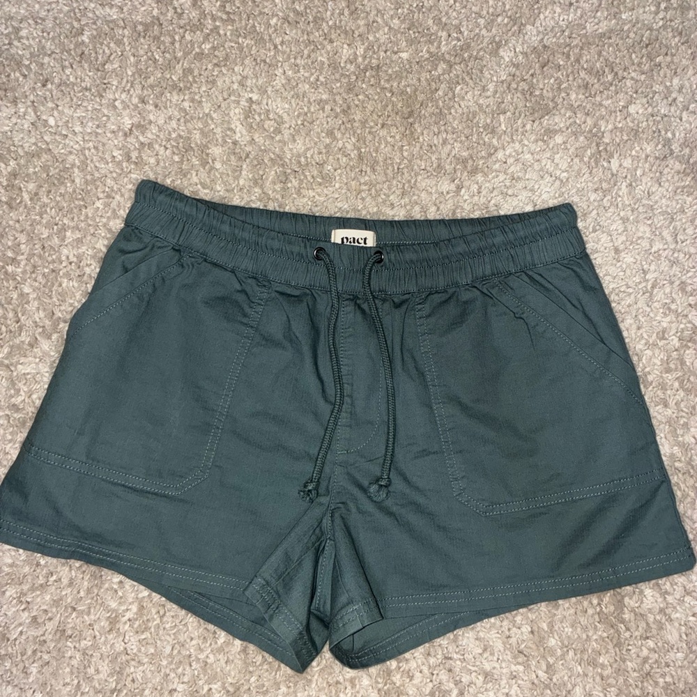 Pact Organic Women's Green Shorts